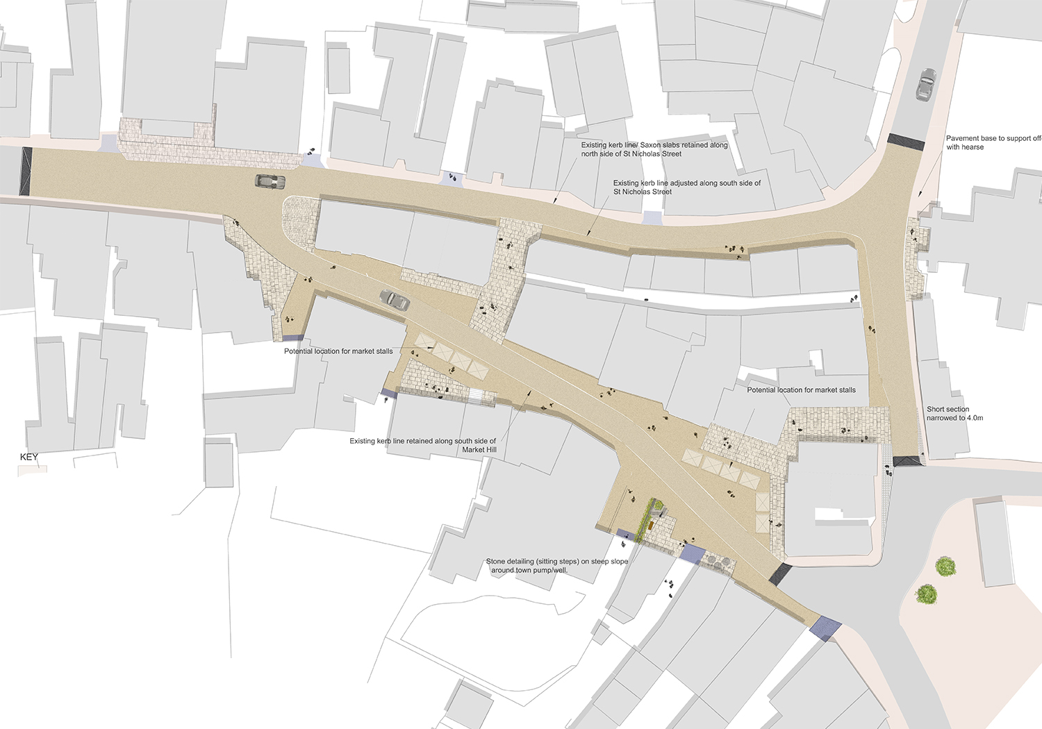 Diss Corn Hall Refurbishment and Heritage Triangle, Diss, Norfolk